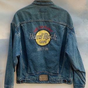 Hard Rock Cafe Vintage Denim Jacket, Boston